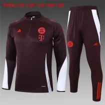 Kids Bayern Munich Training Suit Burgundy 2024/25