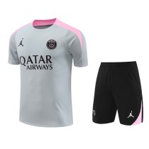 Mens PSG x Jordan Short Training Suit Grey 2024/25