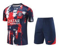 Mens PSG Short Training Suit Royal Red 2024/25