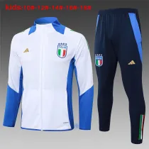 Kids Italy Jacket + Pants Training Suit White 2024