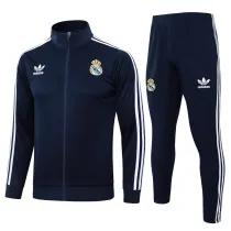 Mens Real Madrid Jacket + Pants Training Suit Royal 2024/25
