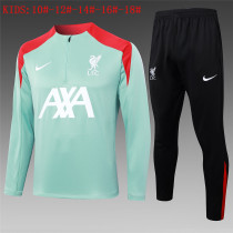 Kids Liverpool Training Suit Light Green 2024/25