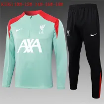 Kids Liverpool Training Suit Light Green 2024/25