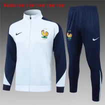 Kids France Jacket + Pants Training Suit Light Blue 2024
