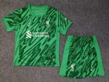 Kids Liverpool Goalkeeper Green Jersey 2024/25