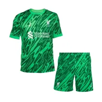 Kids Liverpool Goalkeeper Green Jersey 2024/25