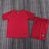 Kids Retro Portugal Home Jersey 2006