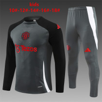 Kids Manchester United Training Suit Grey 2024/25