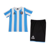 Kids Retro Argentina Home Jersey 1986