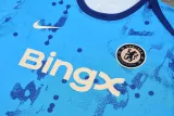 Mens Chelsea Short Training Suit Blue Pattern 2024/25