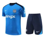 Mens Chelsea Short Training Suit Blue 2024/25