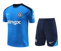 Mens Chelsea Short Training Suit Blue 2024/25