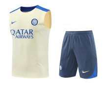 Mens Inter Milan Singlet Suit Yellow 2024/25