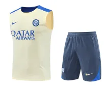 Mens Inter Milan Singlet Suit Yellow 2024/25