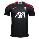 Mens Liverpool Pre-Match Short Training Authentic Black Jersey 2024/25 - Match