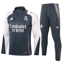 Mens Real Madrid Training Suit Grey 2024/25