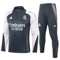 Mens Real Madrid Training Suit Grey 2024/25