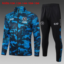 Kids Napoli Jacket + Pants Training Suit Blue 2024/25