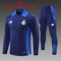 Kids Riyadh Al-Nassr Training Suit Blue 2024/25