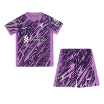 Kids Liverpool Goalkeeper Purple Jersey 2024/25