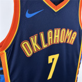 Mens Oklahoma City Thunder Nike Black 2024/25 Swingman Jersey - City Edition