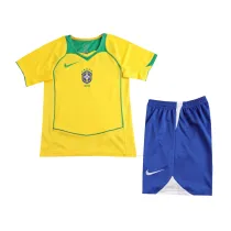 Kids Retro Brazil Home Jersey 2004
