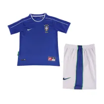 Kids Retro Brazil Away Jersey 1998