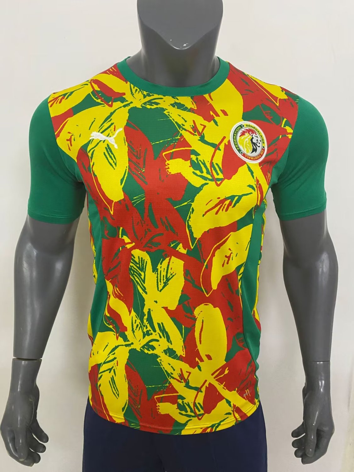 US 16.80 Mens Senegal PreMatch Green Jersey 2025 www