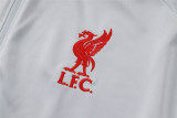 Mens Liverpool Jacket + Pants Training Suit Light Grey 2024/25