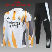 Kids Real Madrid Training Suit Camouflage White 2024/25