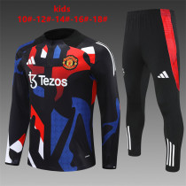 Kids Manchester United Training Suit Camouflage Black 2024/25