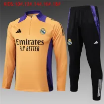 Kids Real Madrid Training Suit Yellow 2024/25