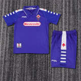 Kids Retro ACF Fiorentina Home Jersey 1998/99