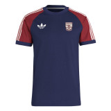 Mens Adidas Originals Arsenal Jersey 3 Stripes Pure Cotton Navy Shirt 2024/25 - Match