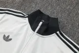 Mens Juventus Jacket + Pants Training Suit Light Grey 2024/25