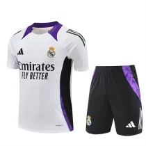 Mens Real Madrid Short Training Suit White 2024/25