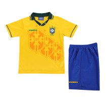 Kids Retro Brazil Home Jersey 1994
