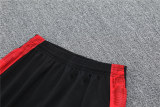 Mens Manchester United Hoodie Sweatshirt + Pants Training Suit Red - Black 2025/26