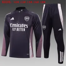 Kids Arsenal Training Suit Purple Brown 2024/25
