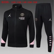 Kids PSG x Jordan Jacket + Pants Training Suit Black 2024/25