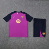 Mens Barcelona Short Training Suit Purple 2025/26