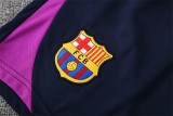 Mens Barcelona Short Training Suit Purple 2025/26