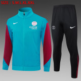 Kids PSG Jacket + Pants Training Suit Lake Blue 2024/25