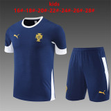 Kids Portugal Short Training Suit Royal 2025