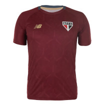 Mens Sao Paulo FC Short Training Burgundy Jersey 2025/26