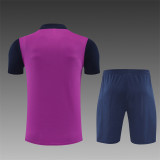 Kids Barcelona Short Training Suit Purple 2025/26