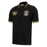 Mens Corinthians Polo Shirt Black 2025/26