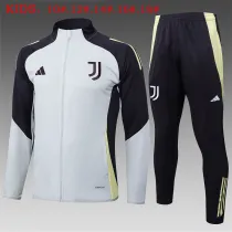 Kids Juventus Jacket + Pants Training Suit Grey 2025/26