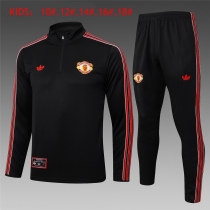 Kids Manchester United Training Suit Black 2025/26