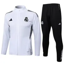 Mens Real Madrid Jacket + Pants Training Suit White 2025/26